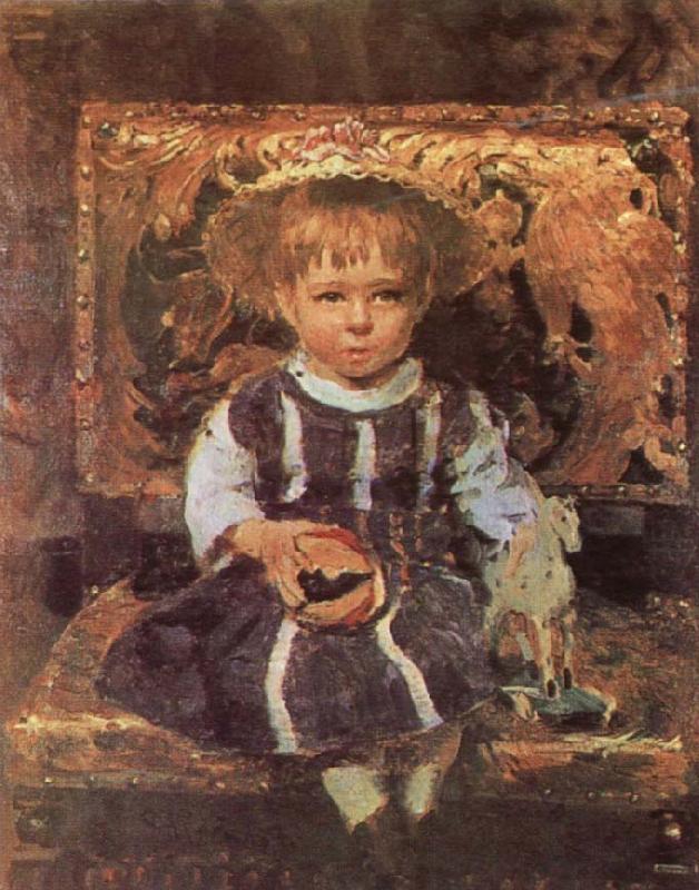 Portrait of the Artist-s Daughter Vera, llya Yefimovich Repin